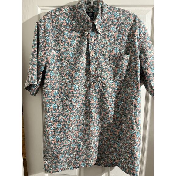 Reyn Spooner Shirt Sz M Short Sleeve 1/2 Button Down Limited Reissue Wildflowers - Picture 1 of 8